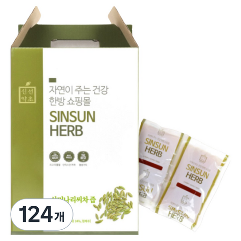 신선약초 산미나리씨차즙, 110ml, 124개