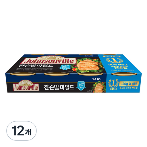 쟌슨빌 사조 마일드, 120g, 12개