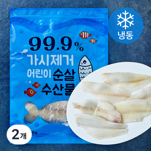 [로켓프레시] 가시제거 어린이 순살 가자미 (냉동)