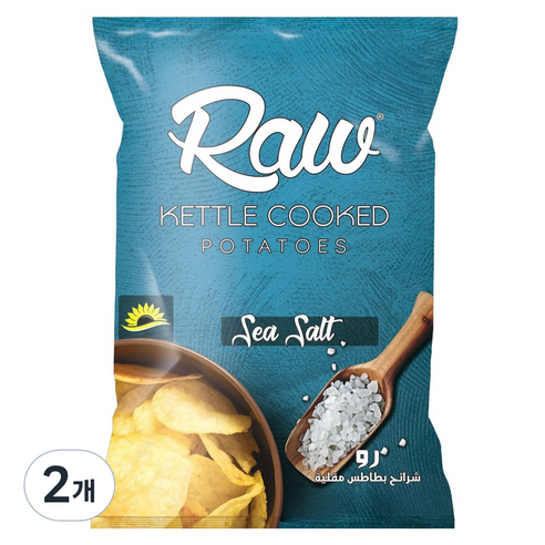 Raw 감자칩 씨솔트, 100g, 2개
