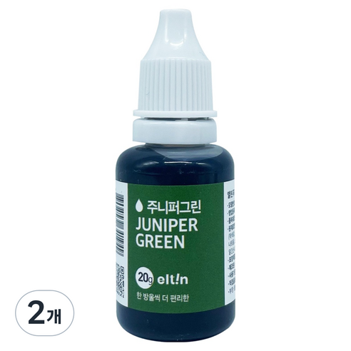 엘틴푸드칼라 진한 주니퍼그린, 20g, 2개