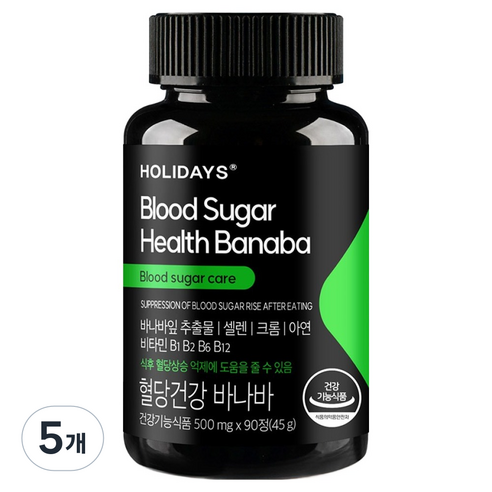 홀리데이즈 혈당건강 바나바 45g