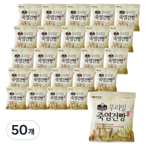 인산가 우리밀 죽염건빵, 30g, 50개