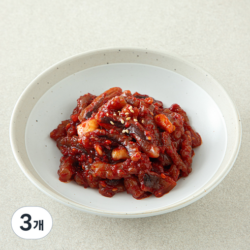 [로켓프레시] 명심정 낙지젓, 200g, 3개