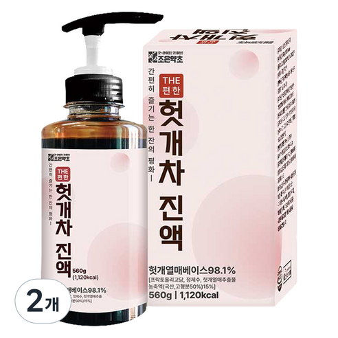 조은약초 더 편한 헛개차 진액, 560g, 2개