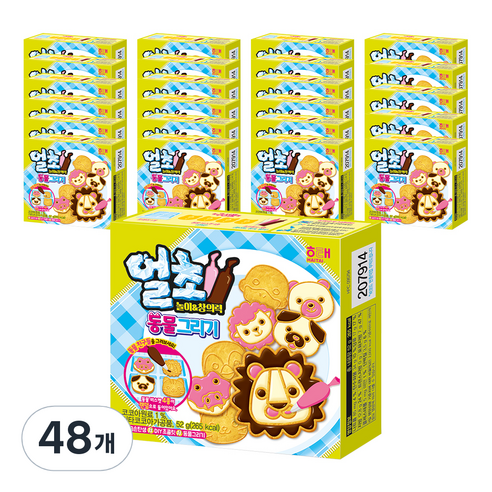 해태제과 얼초 동물그리기 52g