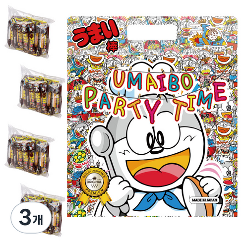 우마이봉 파티타임 초코맛, 360g, 3개