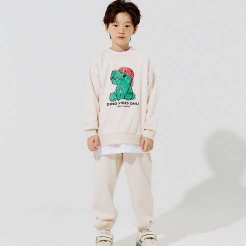 바브키즈 아동용 디노 상하복 세트