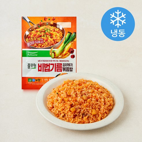 [로켓프레시] 풀무원 비법기름 김치깍두기 볶음밥 2인분 (냉동)