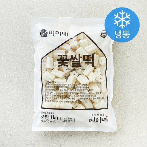 [로켓프레시] 미미네 꽃쌀떡 (냉동), 1kg, 1개