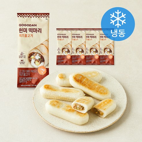 [로켓프레시] 고고단 떡마리 치즈불고기 (냉동), 100g, 5개, 1개입