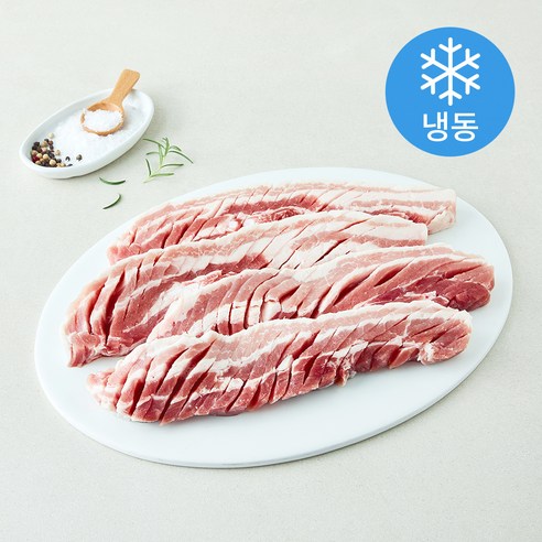 [로켓프레시] 칼집 넣은 두툼한 암퇘지 삼겹살 (냉동)