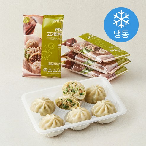 [로켓프레시] 비바쿡 한입 고기 찐만두 (냉동)