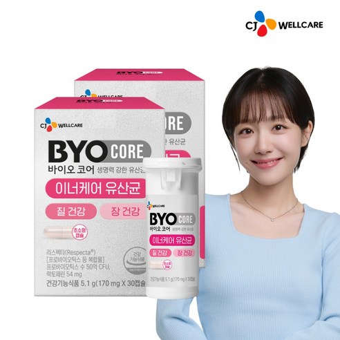 CJ 바이오코어 질 건강 리스펙타 유산균, 30회분, 2박스