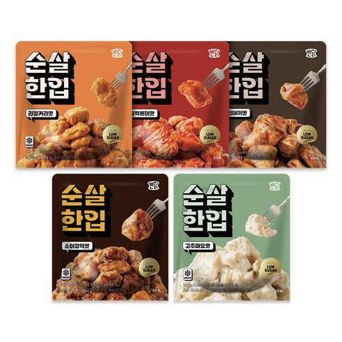 뺀닭 순살한입 5종 혼합 세트