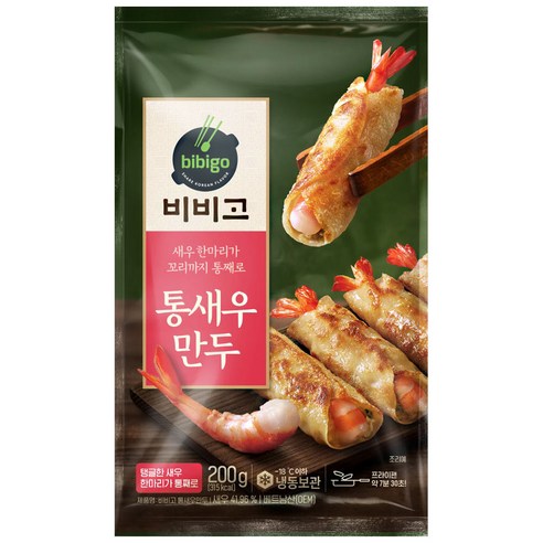 CJ제일제당 비비고 통새우 물만두 200g, 1개, 200g