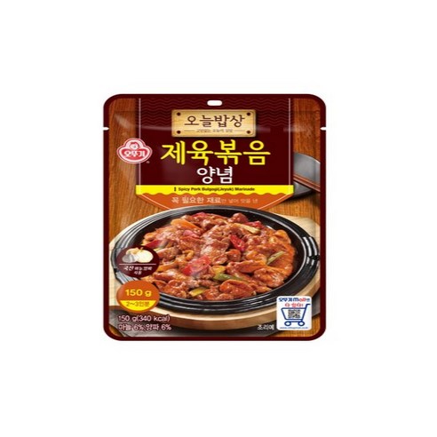 (무)오뚜기 오늘밥상제육볶음양념150g, 150g, 20개