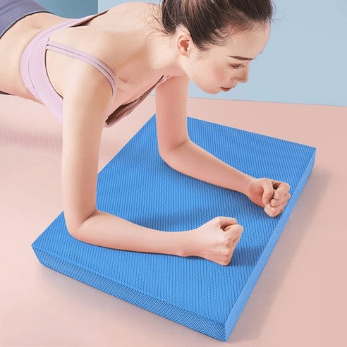 데드리프트 밸런스 패드 헬스 요가 무릎 두꺼운 운동매트, 블루