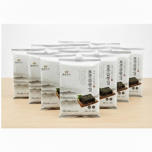 해동찬가 두번 구운 진도 토종 곱창김 10매 x 10봉, 20g, 10개