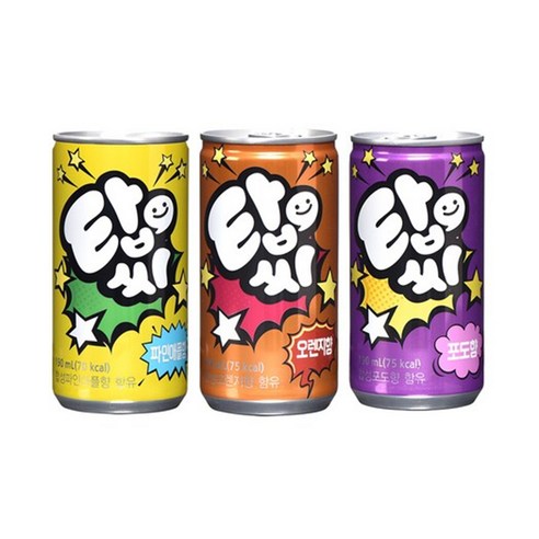 탑씨 190mL 오렌지30캔+파인30캔+포도30캔/ 총 90캔