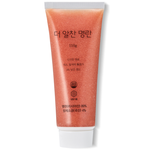 무색소 저염 선동 명란젓갈 더알찬 튜브명란 110g