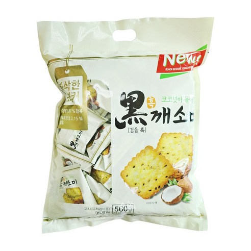 [달콤진] 검정깨 코코넛이 들어간 흑깨고소 바삭한 크래커