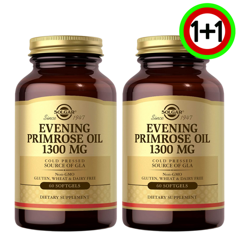 솔가 달맞이꽃유 냉압착 달맞이꽃종자유 1300mg 60정 2개