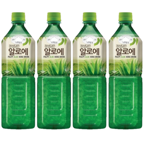 당일출고 웅진 가야농장 정성담은 알로에, 4개, 1L