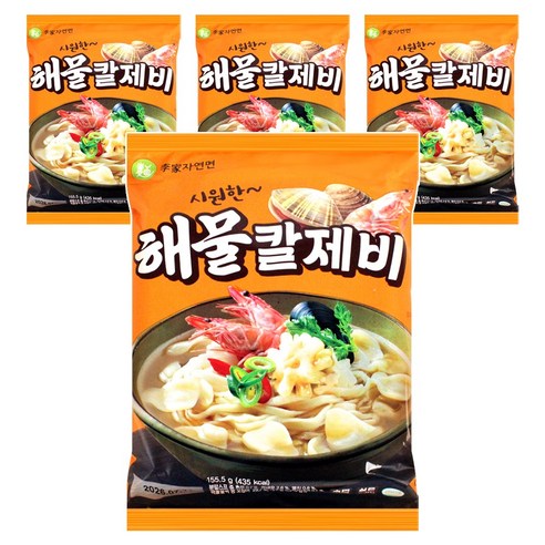 이가자연면 해물칼제비 155.5g