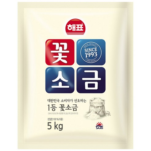 해표 꽃소금, 5kg, 1개