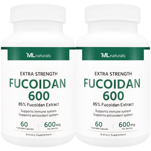 My Life [미국번개배송] 신제품 착한명품 마이라이프 내추럴스 후코이단 600mg 60정, 60정, 2개