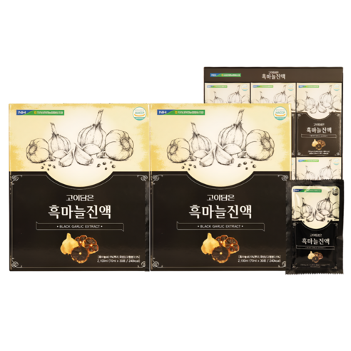 HnF 농협정품 고이담은 흑마늘진액 국산 남해흑마늘 높은항산화 선물용 식약처인증 HACCP