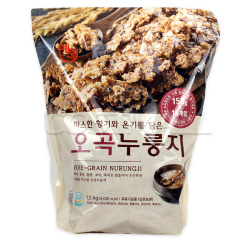 예맛 오곡 누룽지 150g x 10개, 1.5kg, 1개