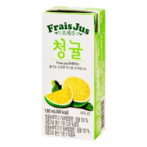 일화-프레주청귤190ml(24팩) x3, 72개