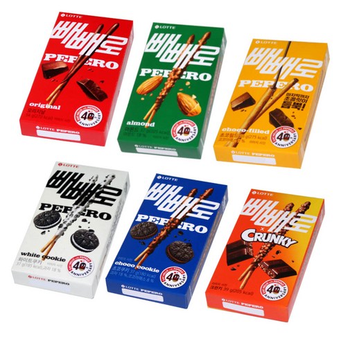 빼빼로 샘플러 6종