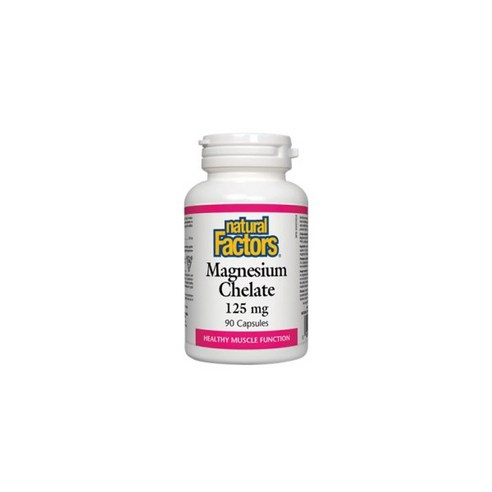 내추럴팩터스 마그네슘 킬레이트 125mg 90정 (Natural Factors Magnesium Chelate), 1개, 단일상품, 90정