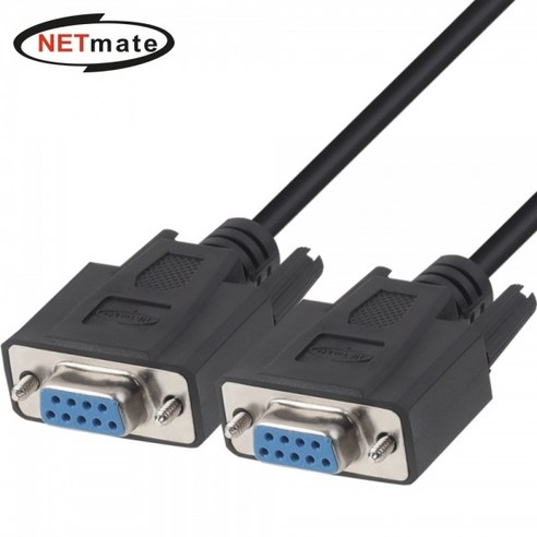(강원전자) 9핀 F/F NULL MODEM 케이블 5m 블랙 (NMC-SFF50B)