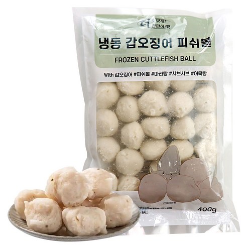 (배터짐)더맛있게 간편하게 갑오징어완자 피쉬볼 갑오징어볼 (일요일&당일발송)