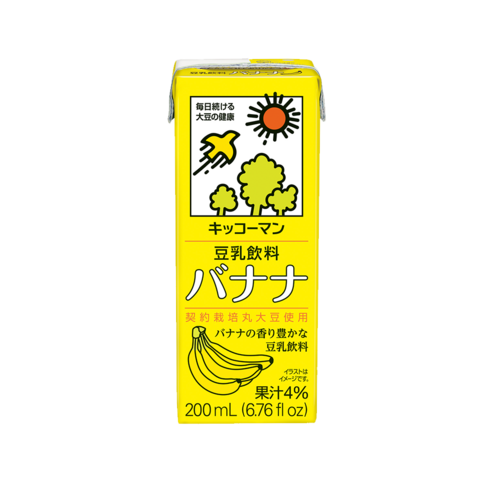 기꼬만 두유 바나나맛, 200ml, 18개