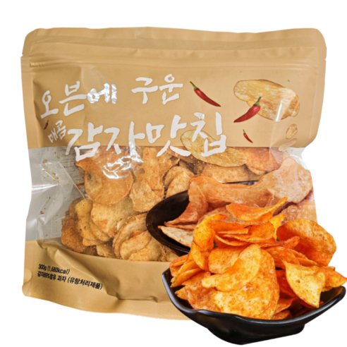 오븐에 구운 감자맛칩(매운맛), 1개, 300g