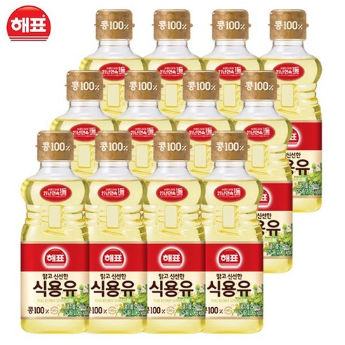 무료배송 사조해표 콩기름 식용유 250ml, 250ml, 12개