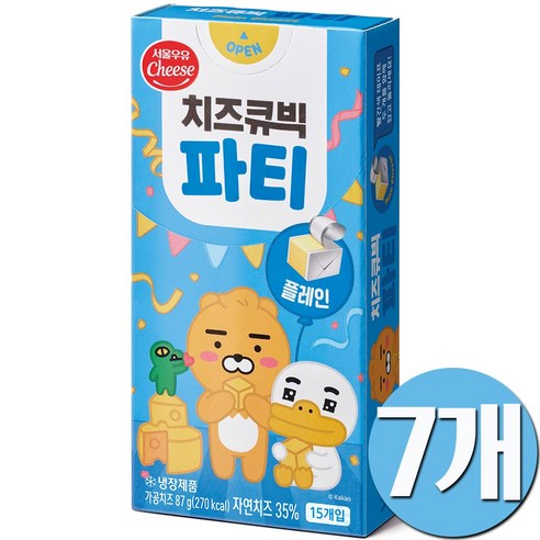 (서울우유) 치즈큐빅파티 플레인 87g