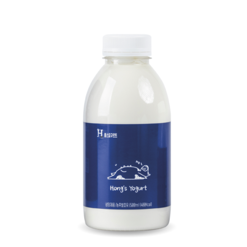 무항생제 인증 1등급 원유 제주 지헌목장 홍스요구르트 오리지널 500mL, 6개, 500ml, 1개
