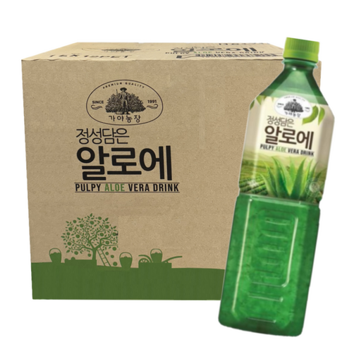 무료배송 웅진 가야농장 정성담은 알로에 1Lx12펫