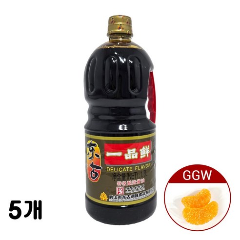 가가왕 중국식품 동고 일품선 간장, 5개, 1.6L