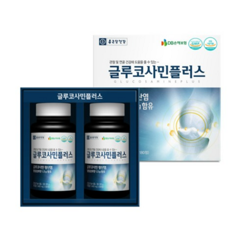 종근당건강 글루코사민황산염 관절/연골건강도움 글루코사민플러스180정, 180개, 1개