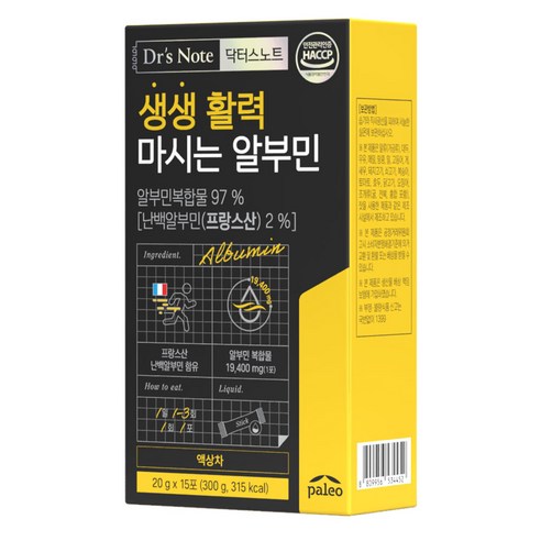 팔레오 닥터스노트 생생 활력 마시는 알부민 액상
