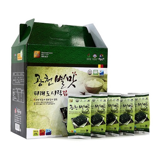 광천김 파래 도시락김 32봉 /파래김