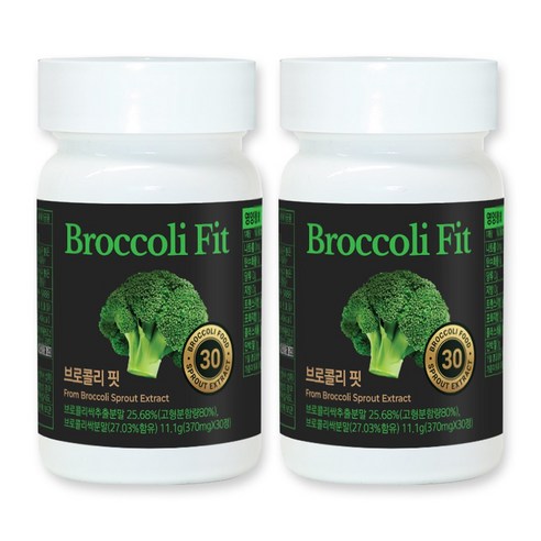 브로콜리 핏 30정 설포라판 신선초분말 새싹 추출물 370mg