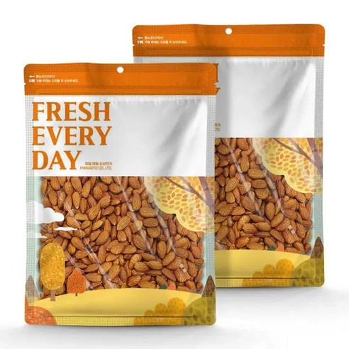 황토마을 햇 볶음아몬드 구운아몬드 1kg+1kg